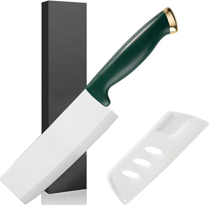 DESIAR 6.5 Inch Ceramic Chef Knife - Sharp Vegetable Chopping & Butcher Knife with Sheath Cover, Easy to Clean Kitchen Knives Set in Gift Box