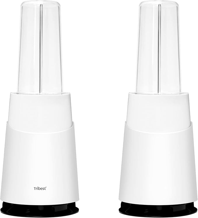 Tribest PB-410WH-A Personal Blender II, Small Blender for Shakes and Smoothies with Portable Blender Cups, White