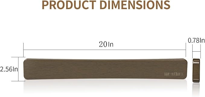 Magnetic Knife Holder for Wall,20 Inch Magnetic Knife Strip,Acacia Wood Double Sided Magnetic Knife Rack for Fridge,No Drilling