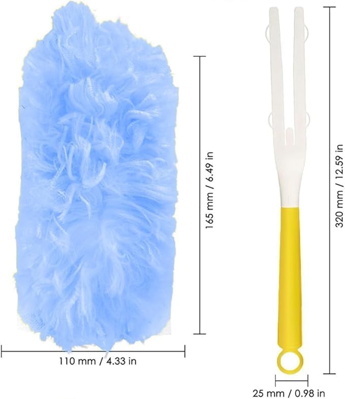 4X Microfibers Replacement Dusters with 2 Handles, 360°Thickened Pads Kit,30ct – Heavy Duty Microfiber Pads for Pet Hair/Dust Mites in Hard-to-Reach Areas