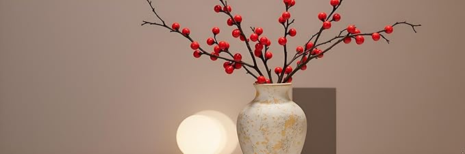 Rustic Vintage Ceramic Vases ,White Terracotta Decorative Flower Boho Vintage Large Vase for Living Room Bedroom Kitchen Office Decor Centerpiece Table Decorations 10.24Inch