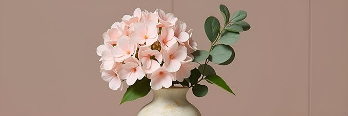 Rustic Vintage Ceramic Vases ,White Terracotta Decorative Flower Boho Vintage Large Vase for Living Room Bedroom Kitchen Office Decor Centerpiece Table Decorations 10.24Inch