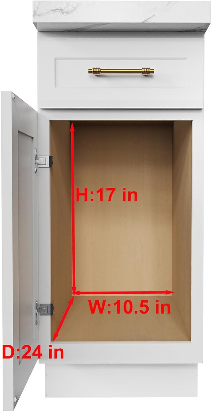Wood Pull Out Cabinet Organizer 2 Tie 9" W x 21" D, Heavy-Duty Sliding Drawers for Inside Cabinets Storage and Organization for Kitchen, Pantry, Bathroom