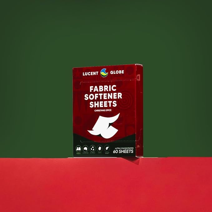 Laundry Detergent Sheets - Pre-Measured Laundry Sheets - Powerful Stain Removal - Gentle on Skin & Fabrics - Works in All Washers - Convenient. (Christmas Spice Fabric Softener)