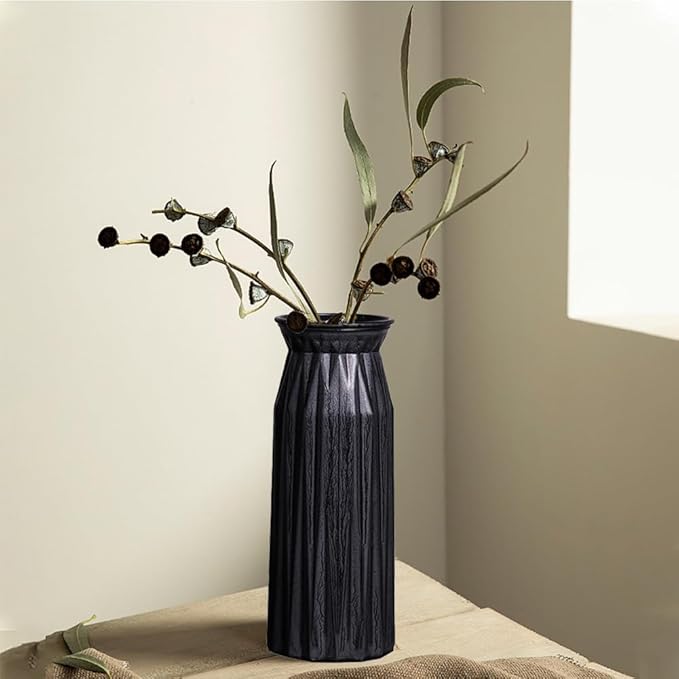 Bronze Antique Vase, 12 Inches Vintage Glass Vase Rustic European Unique Chic Style for Tabletop, Kitchen, Office, Living Room Decoration