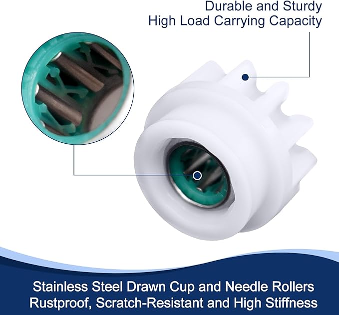 2 Pcs Easy Mop Pedal Broom Spin Mop Replacement One Way Clutch Bearing Bucket Gear Sprockets Repair Compatiable with Oceda Vilida and Market 90% Spin Mop System (2 Pcs Bearing Bucket Gears)