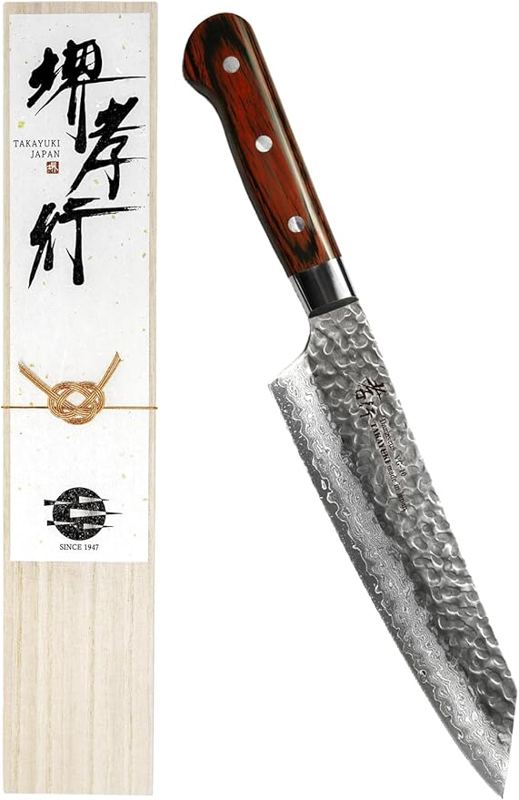 Sakai Takayuki 【The knife brand favored by Japanese chefs】 Damascus Chef Knife Gyuto Japanese Knife 7.5 inch (MPN DG190)