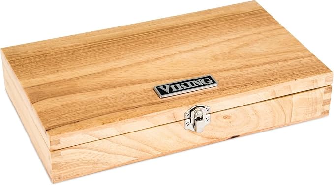 Viking 6-Piece Steak Knife Set With Box | Black