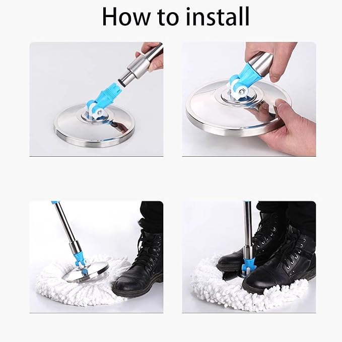 6 Pack Spin Mop Refill Pads Compatible with SIMPLI-Magic 79349 79117 979193 79229 Spin Mop Cleaning System, Part No.79161