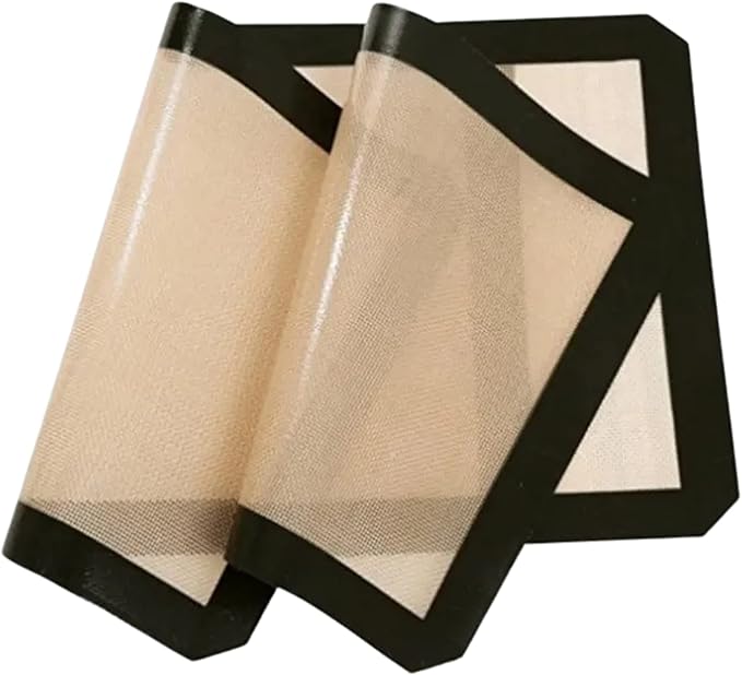 HAPPIELS NonStick Baking Mats for 15 inch Sheets 2-Pack | Silicone Nonstick Baking Mats 10 x 15 inches | Cookie Sheet Mat 10x15 | | Silicon Mats 15x10 in