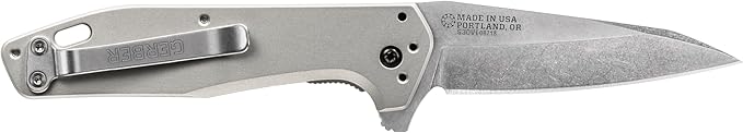 Gerber Gear Fastball - Slim, Lightweight Folding Knife with Lock Release - Pocket Knife with 3-Position Clip - EDC Gear - 3" - Made in USA - Urban Grey