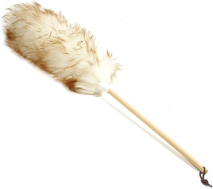 Norpro 24-Inch Pure Lambs Wool Duster with Wood Handle