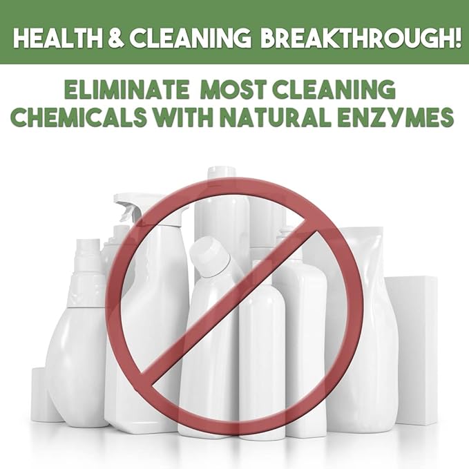 Enzyme Cleaner & Pet Odor Eliminator CONCENTRATE | Deep Cleaning Enzymatic Spot Remover For Dog Cat Urine, Rug, Carpet, Upholstery & Car Stains & Smells | Makes 128 oz | Made In the USA