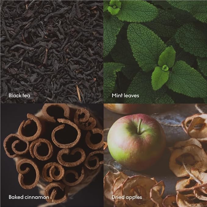 Skandinavisk Hygge 'Cosiness' Scented Candle, Special Edition, Scent Notes: Black Tea and Mint Leaves, Dried Apples and Baked Cinnamon, Vegan Formula, 12.3 oz.