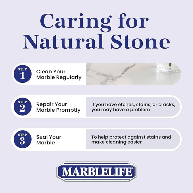 InterCare Marble and Travertine, Natural Stone & Terrazzo Liquid Cleaner, Shower & Tile Surface Care, Floor, Walls & Countertop Cleaner and Degreaser, 32 oz