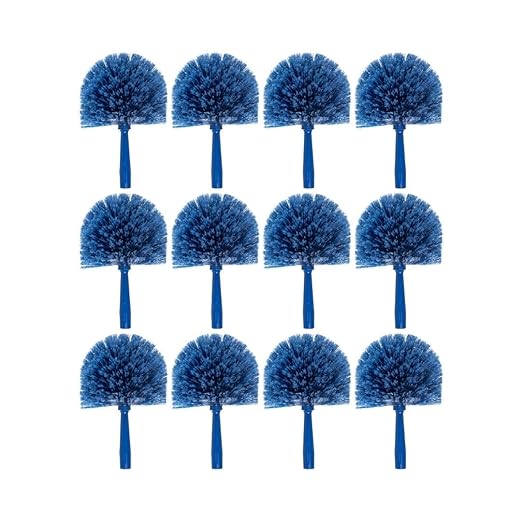 SPARTA Flo-Pac Rounded Duster Cleaning Duster with Electrostatically Charged Bristles for Cleaning, 9 X 7 X 7 Inches, Blue, (Pack of 12)