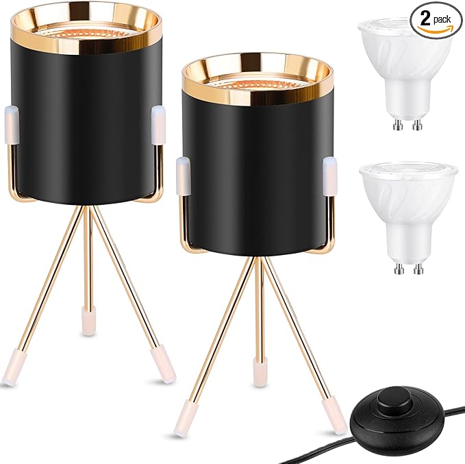 Spot Lights Indoor Floor Lamp, 6W Uplighting Indoor, Floor Can Lights for Plants Pictures Corner Ambient Lighting, 2 Pack