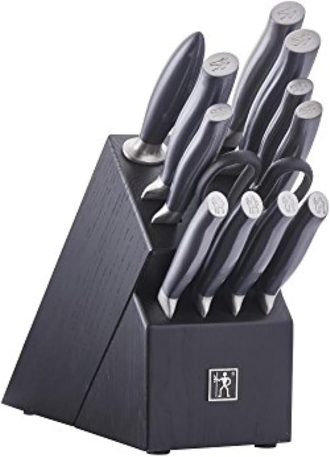 HENCKELS Graphite Razor-Sharp 13-pc Knife Set German Engineered Informed by 100+ Years of Mastery, Chefs Knife, Black/Stainless