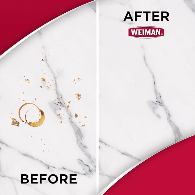 Weiman Quartz Countertop Cleaner and Polish - Clean and Shine Your Countertops Islands and Stone Surfaces with UV Protection, 24 Ounce with MicroFiber Towel, 2 Pack