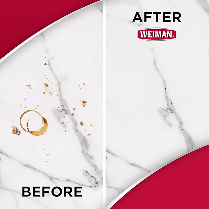 Weiman Quartz Countertop Cleaner and Polish (2 Pack w/Micro Towel) Clean and Shine Your Quartz Countertops Islands and Stone Surfaces with Ultra Violet Protection