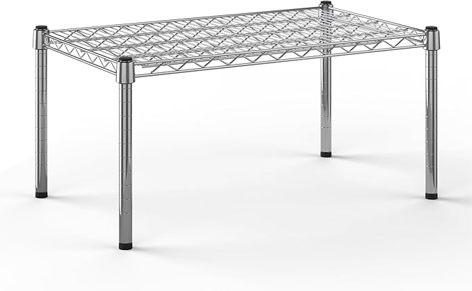 Wire Shelving Kit | NSF Commercial Storage Rack Unit (1-Tier | 14" Height, 18" Deep x 30" Wide)