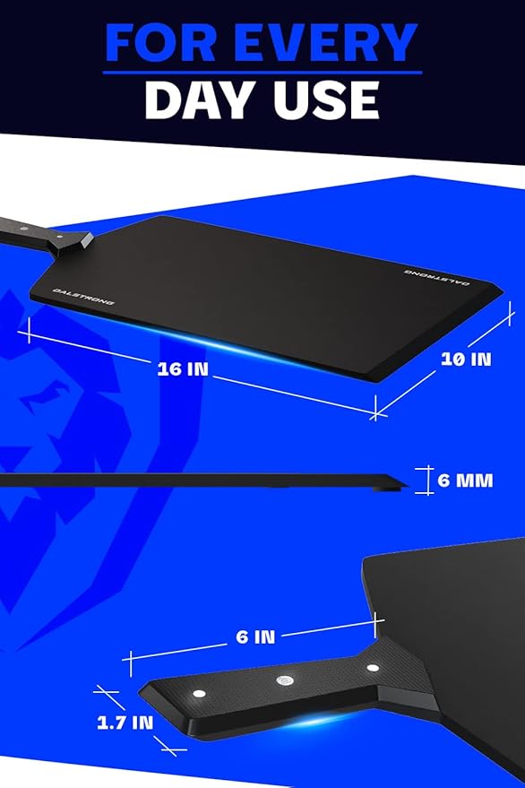 Dalstrong Cutting & Serving Board-Giftable Black Wood-Fibre Cutting Board-Non-Slip-The Infinity Series-G10 Handle-Obsidian Black-Large Size (10" x 16")