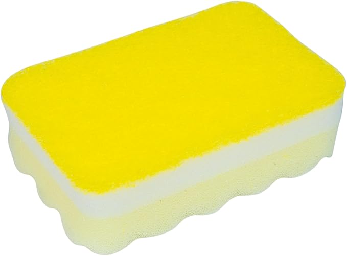 Fabuloso Sponges, Rainbow - Assorted Color Scratch-Free Scrubber for Dishes and Surfaces - Dishwashing Sponge for Bold and Bright Cleaning Experience, 12 Count
