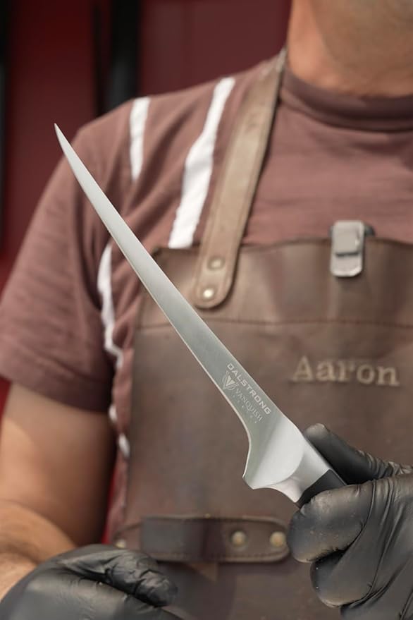 Dalstrong Fillet Knife - 7 inch - Vanquish Series - Forged High Carbon German Steel - POM Handle - Professional Kitchen Knife Gift - Razor Sharp Boning Knife - NSF Certified