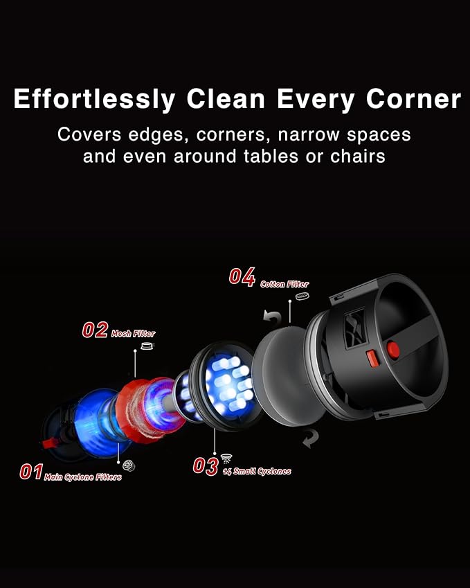 Yeedi C12 PRO Plus Robot Vacuum and Mop, 8000Pa Strong Suction, Vibrating Mopping, 7-Week Dust Storage, Bagless Dust Container, ZeroTangle Brush, Black