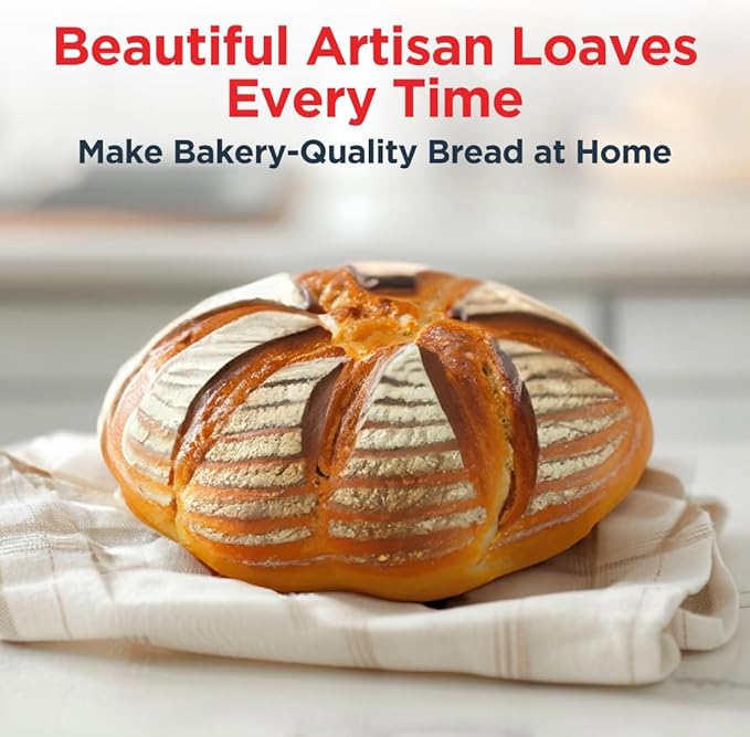 Bread Proofing Basket Set of 2 - Round 9" Sourdough Bread Baking Supplies w/Linen Liner, Scrapers, Scoring Lame, Whisk, Blades Banneton Proofing Baskets - Sourdough Starter Kit for Beginners