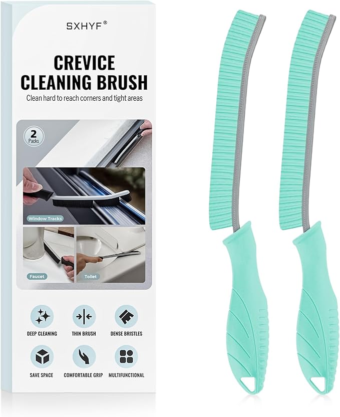 SXhyf Cleaning Brush - Hard Bristle Crevice Cleaning Brush, Multifunctional Gap Scrub Brush, Kitchen Essentials, Bathroom Cleaner Tools for Household Use, Home, Window, Toilet, Stove