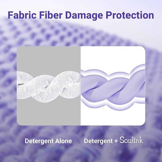 Soulink Fabric Softener Sheets for Washing Machine, No Plastic Jug Soap Strips, Alternative to Fabric Softener Liquid and Pods, Lavender Scent, Up to 240 Loads