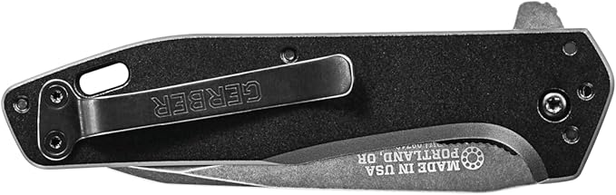 Gerber Gear Fastball - Slim, Lightweight Folding Knife with Lock Release - Pocket Knife with 3-Position Clip - EDC Gear - 3" - Made in USA - Black