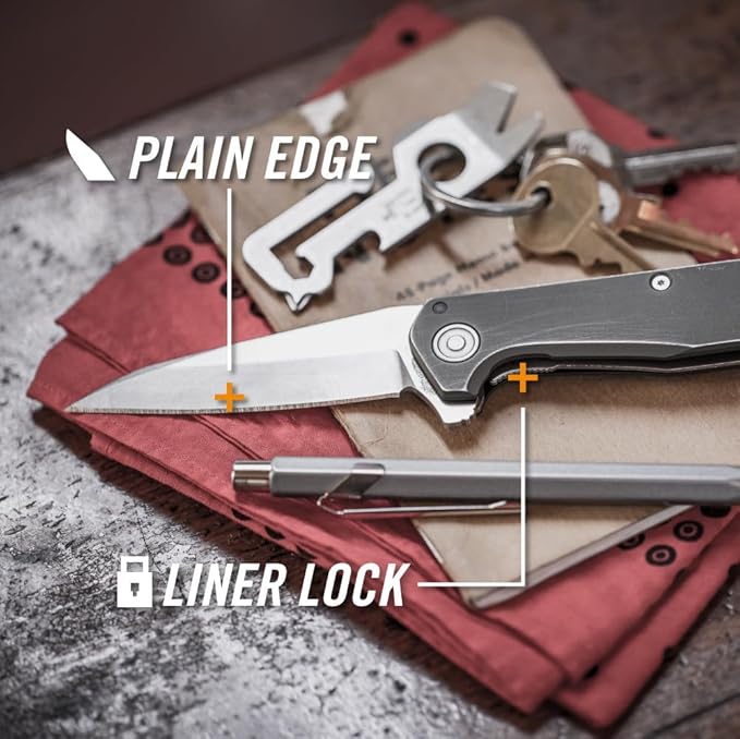 Gerber Gear Fastball - Slim, Lightweight Folding Knife with Lock Release - Pocket Knife with 3-Position Clip - EDC Gear - 3" - Made in USA - Flat Sage