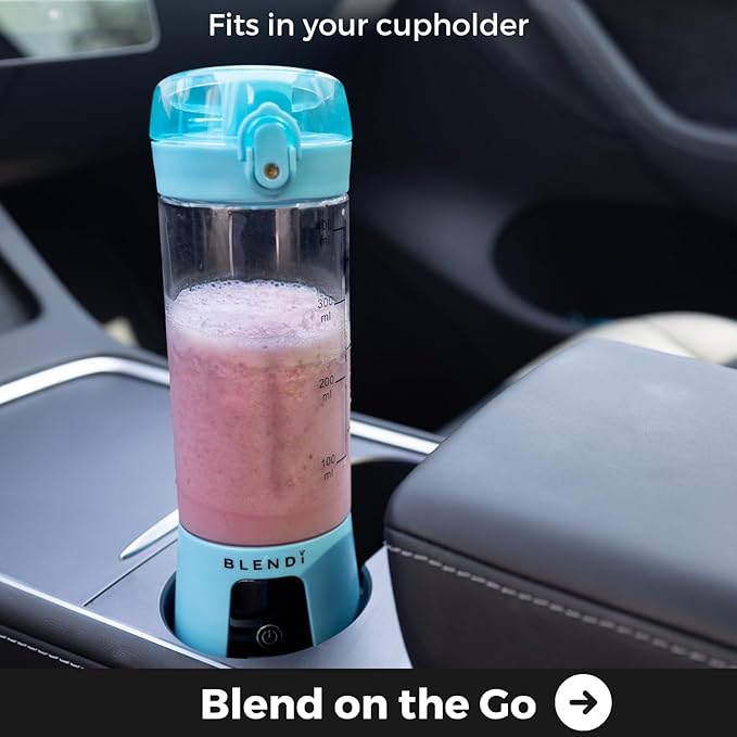 BLENDi Pro+ Portable Blender (New 2025 Model, 17.5oz, Hot Pink) – Upgraded Ice Crushing 120W Motor, USB-C Rechargeable, Cordless Personal Blender Smoothies & Shakes – BPA-Free, Travel-Friendly