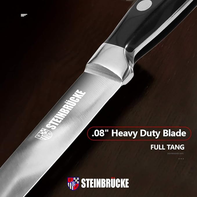 Gioventù Paring Knife 4 inch - Small Kitchen Knife Forged from German Stainless Steel 5Cr15Mov (HRC58), Full Tang, Sharp Paring Knives for Cutting, Peeling, Slicing Fruits and Vegetables