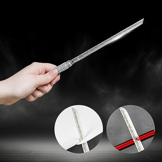 2 PCS Stainless Steel Blade, Outdoor Portable Stainless Steel Mini Stick Fruit Knife, All Steel Fancy Letter Opener Envelope, Multipurpose Survival Tactical Knife 9.5 Inch