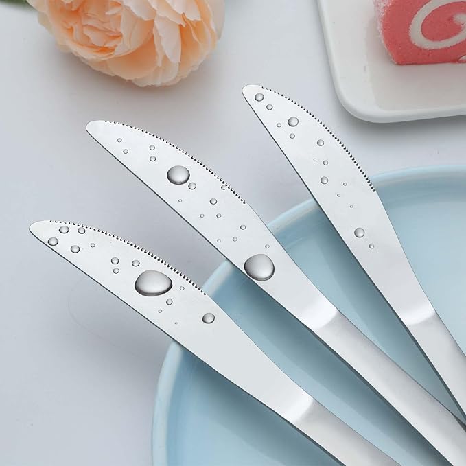 36-Piece Butter Knives, Dinner Knife Set (9 Inches), Food Grade Stainless Steel Table Knife, Knives Silverware for Home/Restaurant/Kitchen, Dishwasher Safe & Mirror Polished