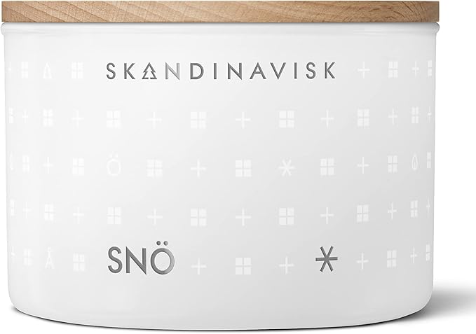 Skandinavisk Winter Spirit Giftset of 3 Scented Candles. Skog 'Forest', JUL 'Christmas', and SNÖ 'Snow'. Vegan Formula. 3 x 3.17 oz. Gift Set