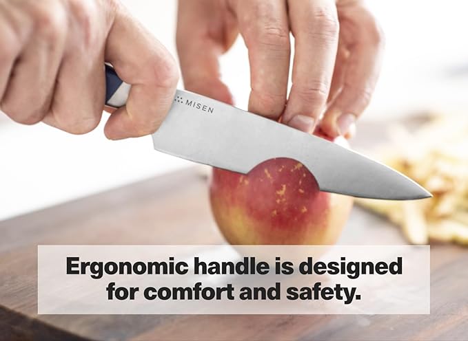 Misen 5.5" Utility Knife – High Carbon Japanese AUS-10 Stainless Steel – Hybrid German & Japanese Blade – Precision Kitchen Knife for Professionals & Home Cooks – Ultimate Cutting Performance - Black