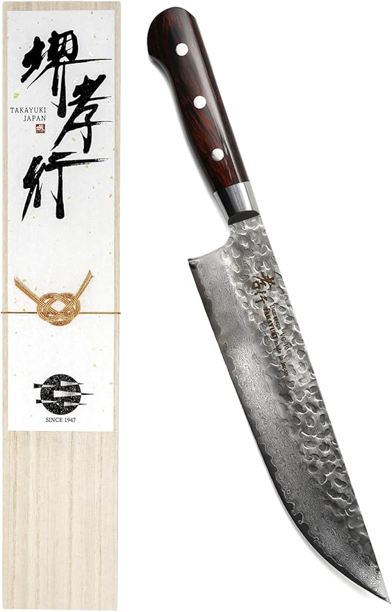 Sakai Takayuki Damascus Butcher Knife Meat Cleaver - 8 inch