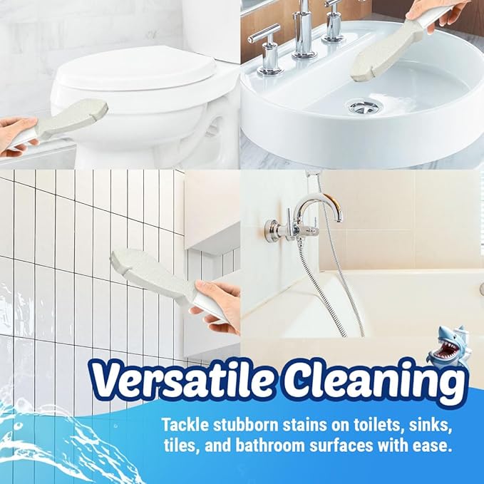 4 Pack Pumice Stone for Toilet Cleaning | Toilet Pumice Stone with Handle | Pumice for Cleaning | Pumice for Toilet Bowl Cleaning