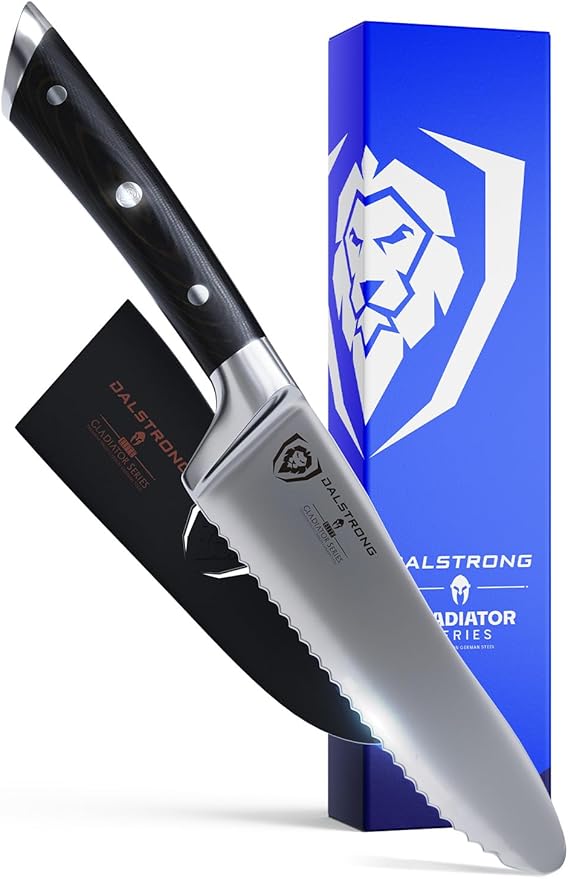 Dalstrong Ultimate Sandwich Knife - 6 inch Utility Knife - Gladiator Series Elite - Spreader - Forged German High-Carbon Steel - Sheath Included - Ham, Cheese, Bread Knife Gift- NSF Certified