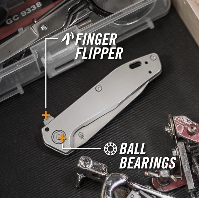 Gerber Gear Fastball - Slim, Lightweight Folding Knife with Lock Release - Pocket Knife with 3-Position Clip - EDC Gear - 3" - Made in USA - Urban Grey