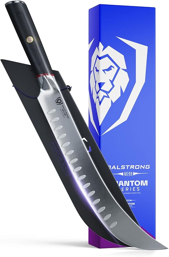 Dalstrong Butcher Knife - 10 inch - Phantom Series - Japanese High-Carbon AUS8 Steel - Pakkawood Handle - Breaking Knife - Heavy Duty Kitchen Knife BBQ - Sheath Included