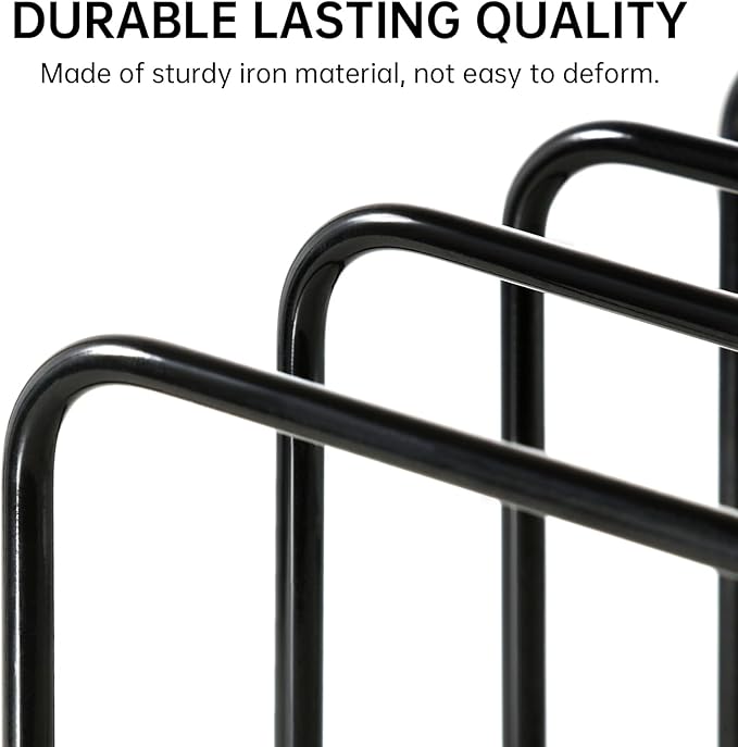 Cutting Board Organizer (2 Pc), Kitchen Cabinet Organizer, Baking Sheet Holder with 5 Divided Slots, for Countertop or Cabinet Storage, Space Saving