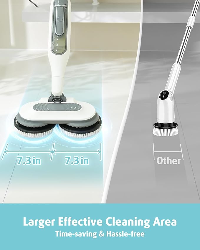 AIR U+ Newly Upgraded Steam Mop Replacement Brush Pads for Shark Steam and Scrub Mop S8201 S8001 S7201 S7000 Series (2 Count)