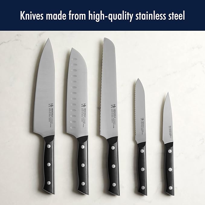 HENCKELS Dynamic Razor-Sharp 5-inch Utility Knife, Tomato Knife, German Engineered Informed by 100+ Years of Mastery