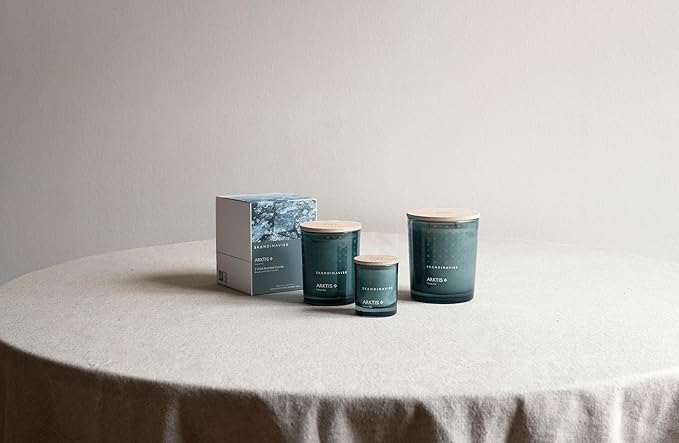 Skandinavisk ARKTIS 'Artcic' Scented Candle, Special Edition, Scent Notes: Windswept Woods and Arctic Sage, Spearmint and Snowflakes, Vegan Formula, 7.0 oz.