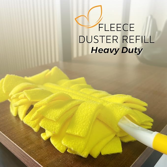 Flammi 360° Fleece Duster Refills for Swiffer, Reusable Duster Refills Heavy Duty Compatible with Swiffer Hand Duster (6 Pack-Mixed Color)